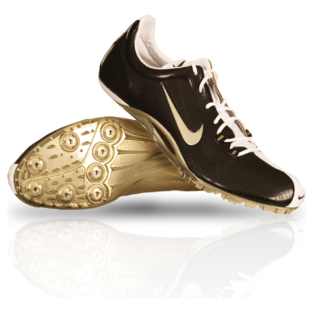 ZOOM JA Powercat Track Running Spike Cleats Shoes gold chrome NEW.